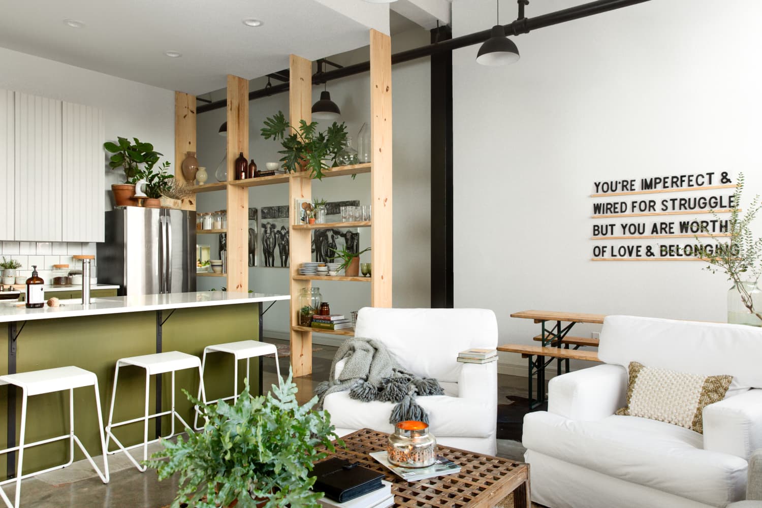 Warm Industrial Rental Apartment Photos | Apartment Therapy